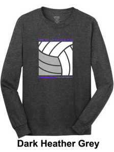 MCJO 2023 Volleyball Port & Company® Long Sleeve Core Cotton Tee