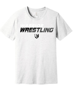 WARRIOR WRESTLING BELLA+CANVAS  Black  or Ash Short Sleeve  Design 1