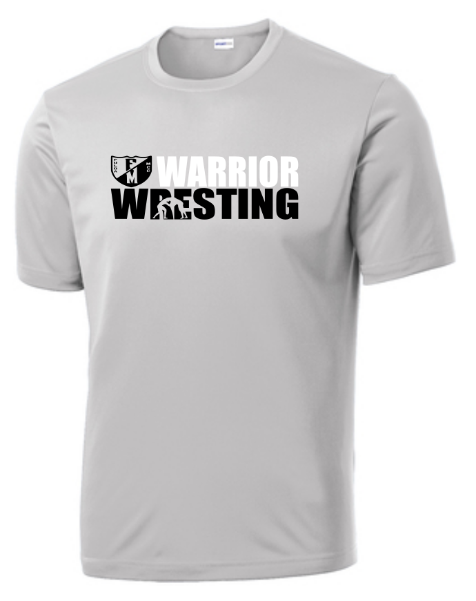 F/MCC Warrior Wrestling 2022 : SportTek Tshirt - Unisex- Option 1
