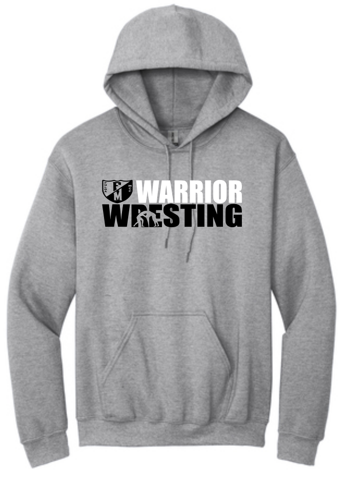 F/MCC Warrior Wrestling 2022 : Gildan Hoodie - Unisex - Option 1