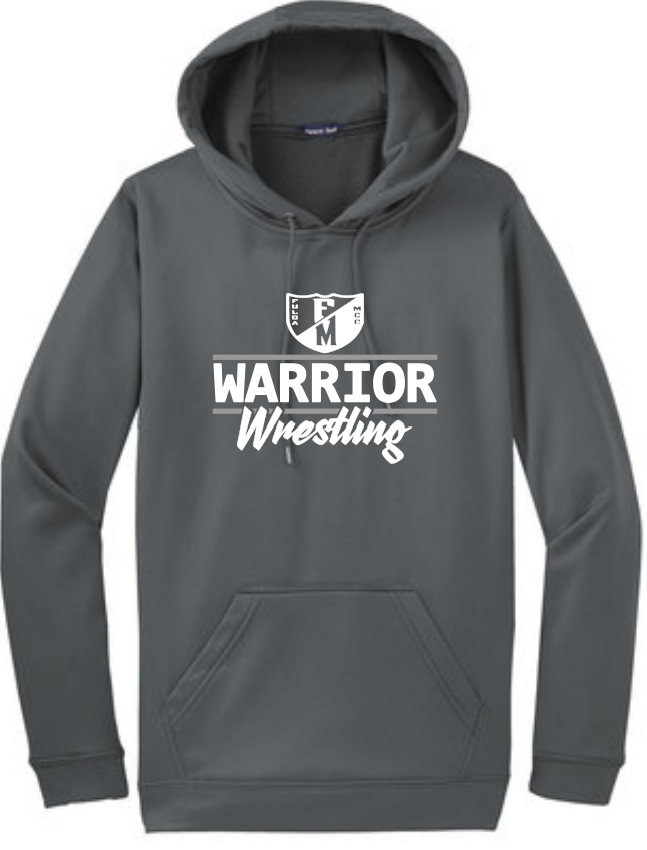 F/MCC Warrior Wrestling 2022 : Sport-Tek Hooded Sweatshirt - Unisex - Option 2
