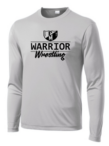 F/MCC Warrior Wrestling 2022 : SportTek Long Sleeve Tshirt - Unisex- Option 2