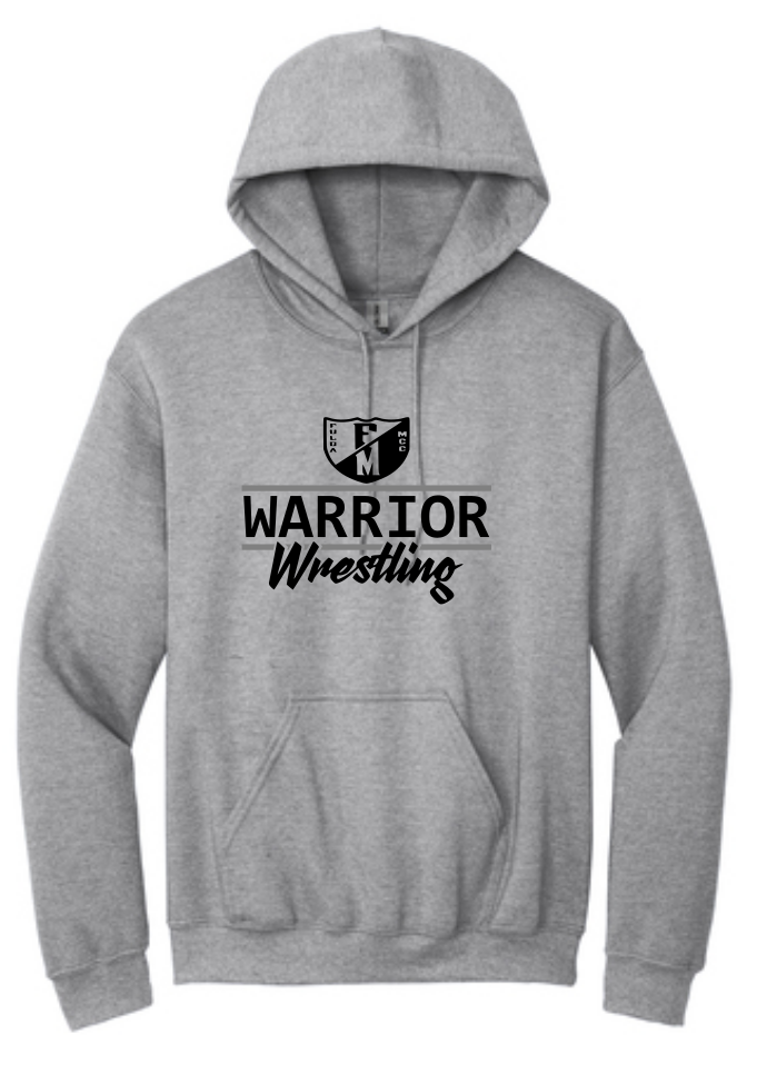 F/MCC Warrior Wrestling 2022 : Gildan Hoodie - Unisex - Option 2
