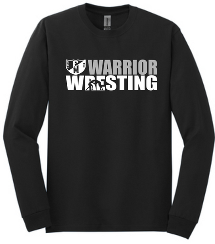 F/MCC Warrior Wrestling 2022 : Gildan Long Sleeve T-Shirt - Unisex - Option 1