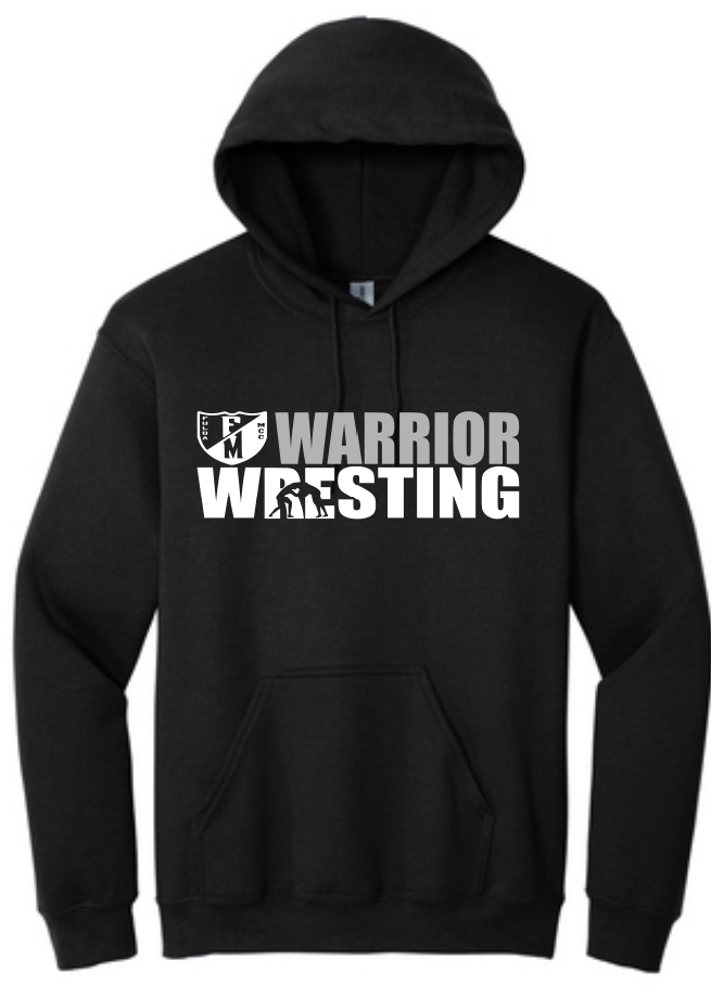 F/MCC Warrior Wrestling 2022 : Gildan Hoodie - Unisex - Option 1