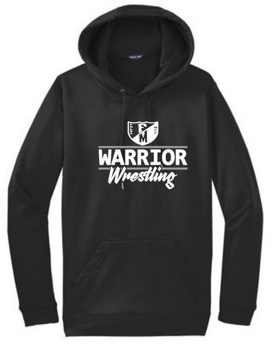 F/MCC Warrior Wrestling 2022 : Sport-Tek Hooded Sweatshirt - Unisex - Option 2