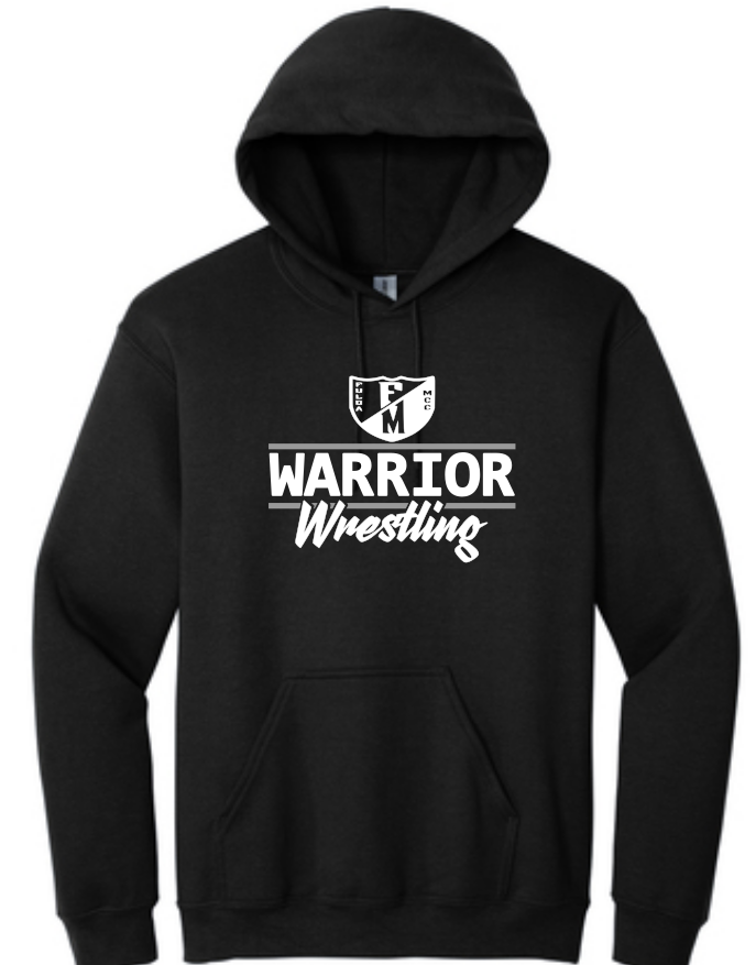 F/MCC Warrior Wrestling 2022 : Gildan Hoodie - Unisex - Option 2