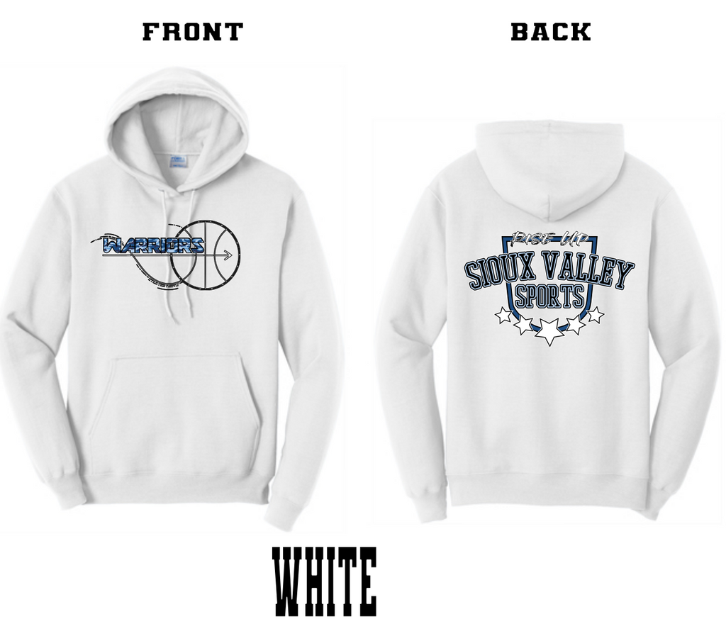 SVS Warrior Basketball : Port & Company® Core Fleece Pullover Hooded Sweatshirt