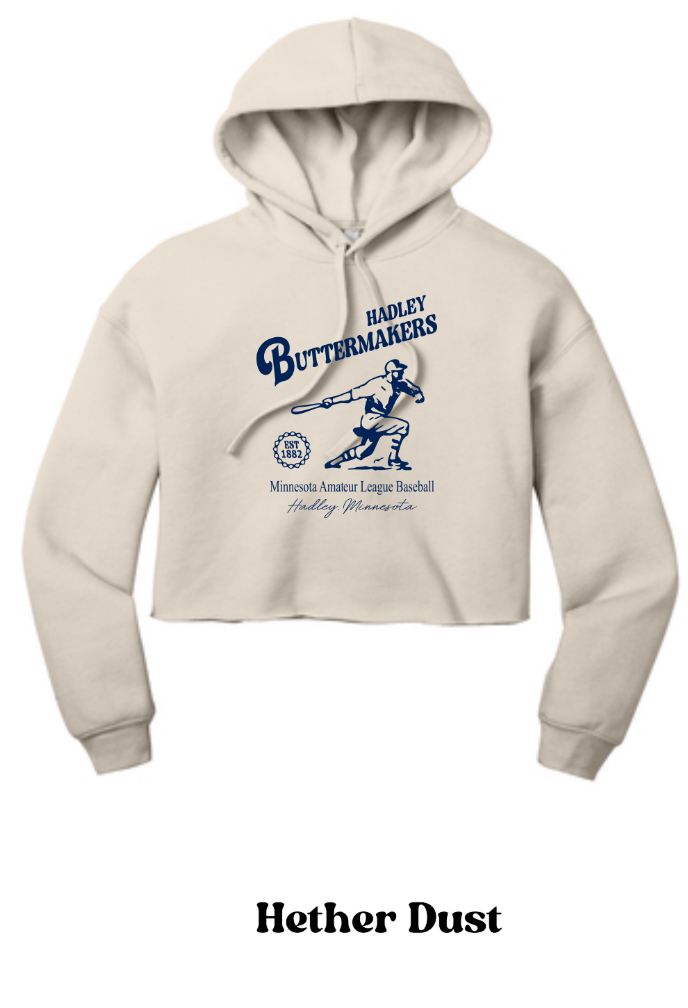 Hadley Buttermakers 2023: BELLA+CANVAS ® Women’s Sponge Fleece Cropped Fleece Hoodie