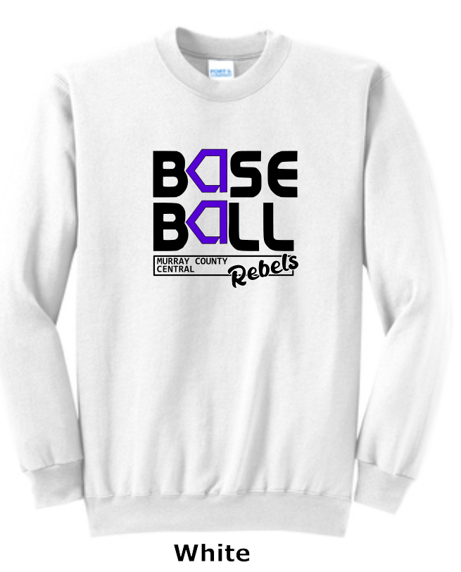 MCC 2023 Baseball : Port & Company® Core Fleece Crewneck Sweatshirt