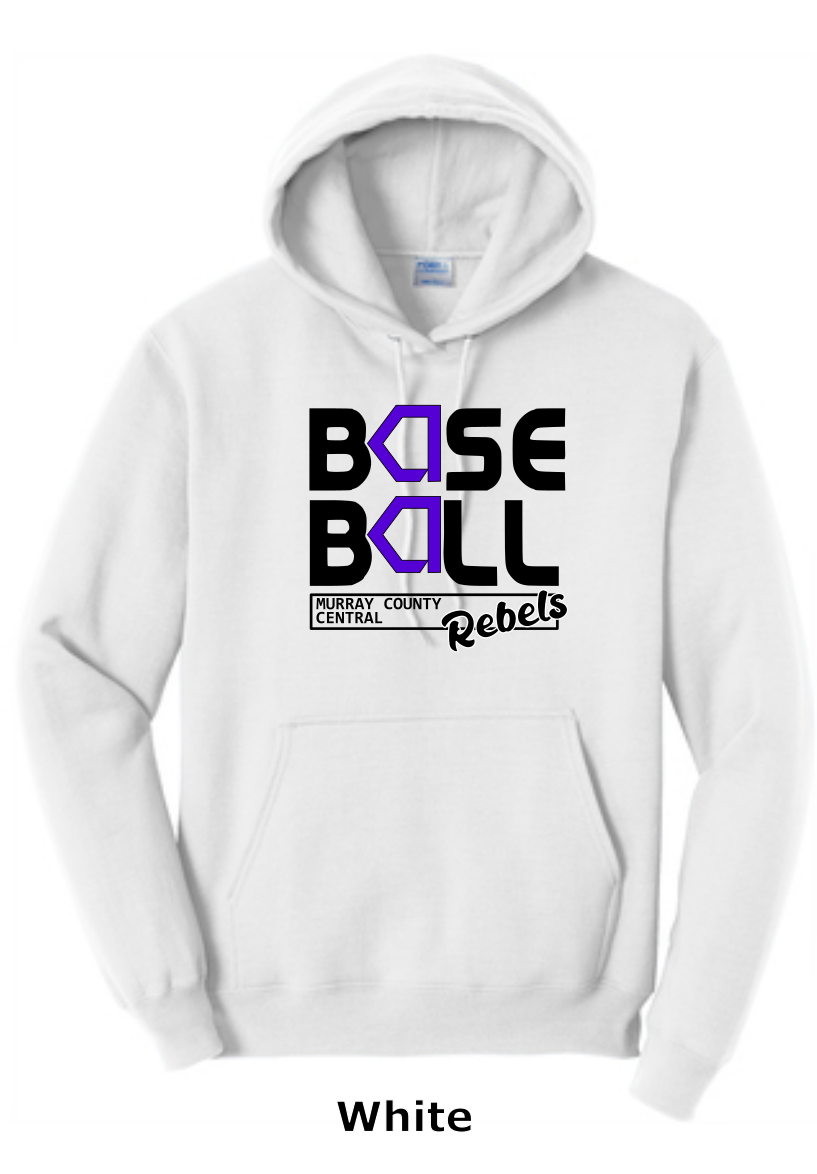 MCC 2023 Baseball : Port & Company® Core Fleece Pullover Hooded Sweatshirt