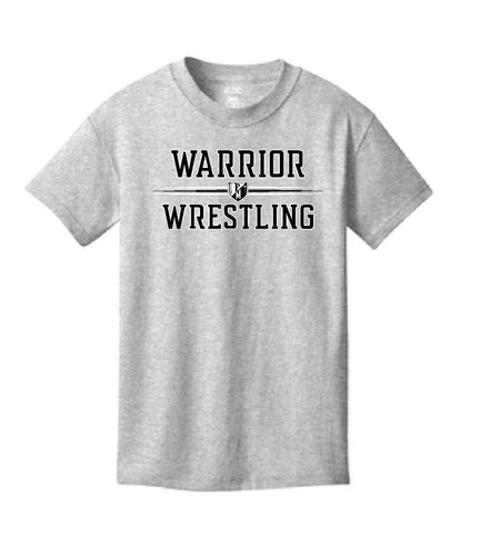 WARRIOR WRESTLING BELLA+CANVAS  Black  or Ash Short Sleeve  Design 2