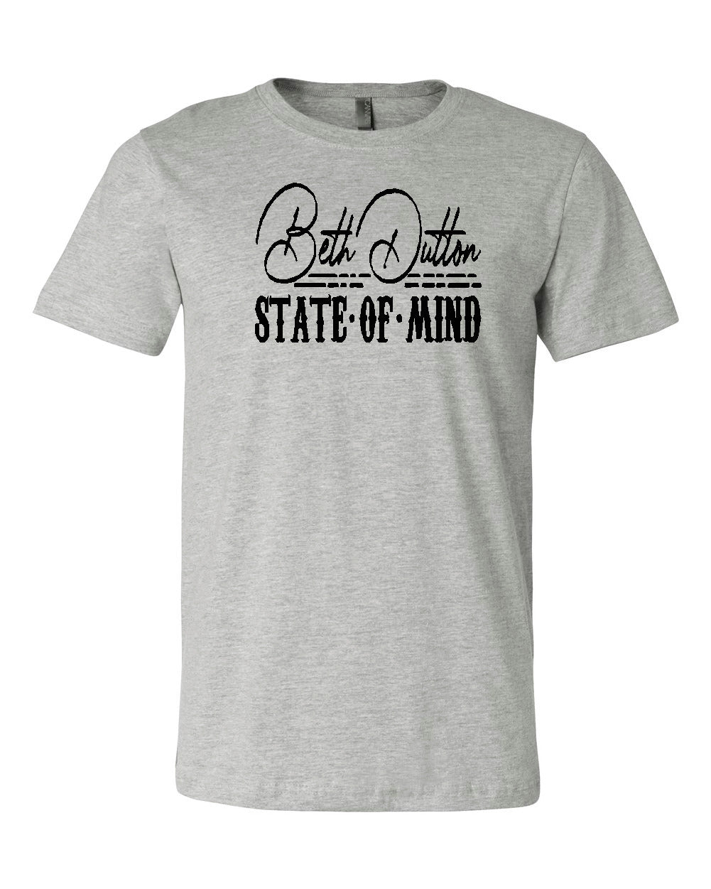 Yellowstone Beth Dutton State of Mind Bella Canvas Tshirt - Heather Mustard