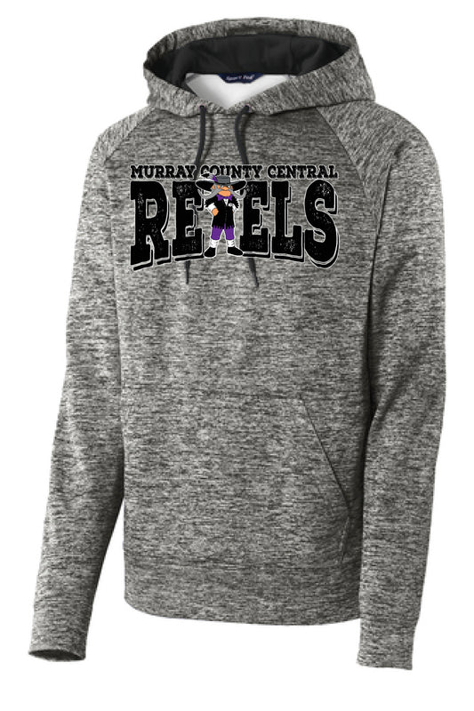 MCC Rebels Rudy SportTek Electric Heather Sweatshirt - BLACK