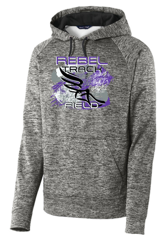 MCC Rebels Track & Field  SportTek Electric Heather Sweatshirt - BLACK