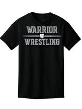 Load image into Gallery viewer, WARRIOR WRESTLING Port &amp; Company Youth Ash or Black Core Cotton Tee Design 2