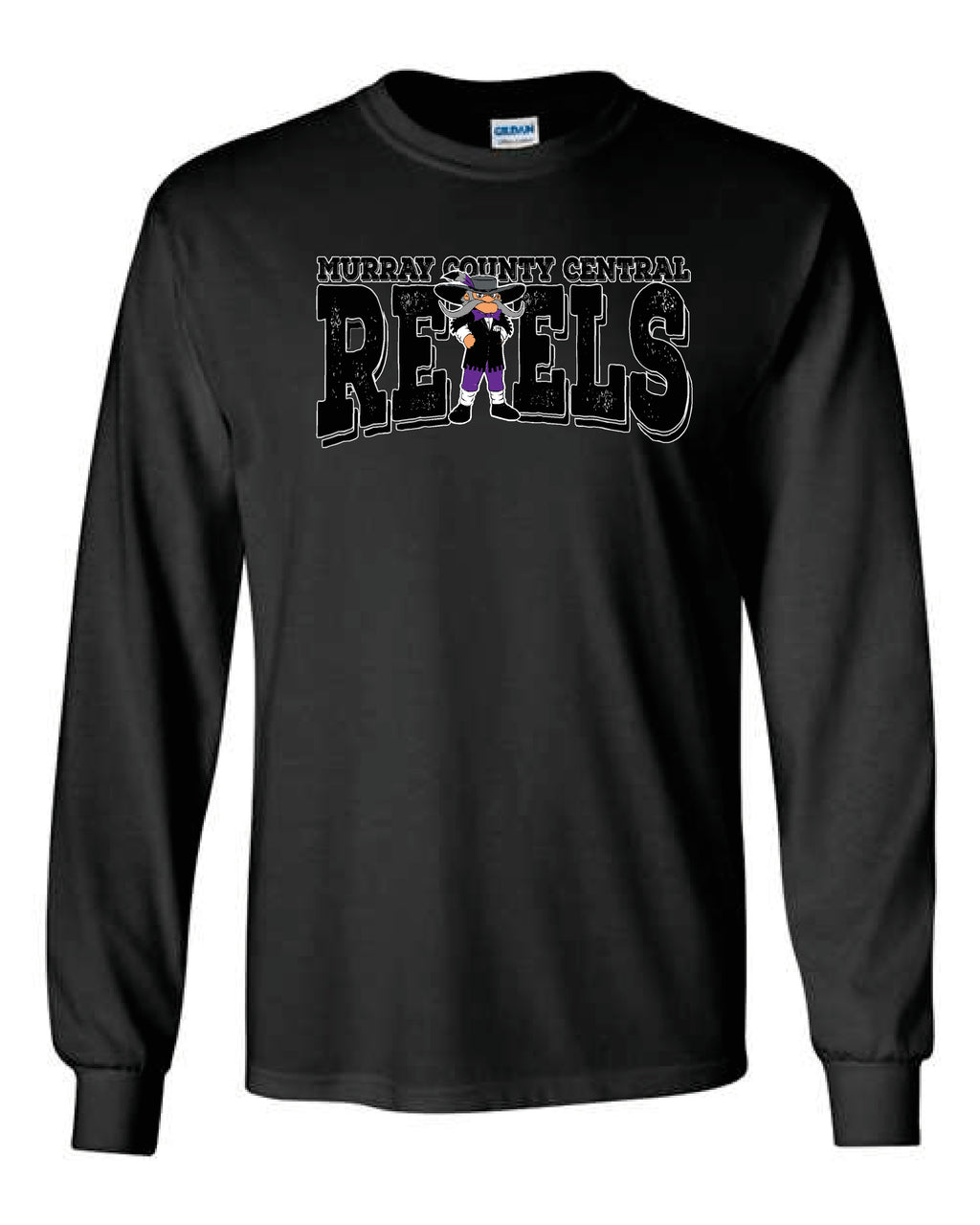 MCC Rebels Rudy Gildan Long Sleeve - Black