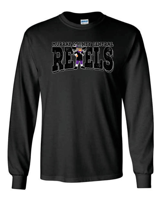 MCC Rebels Rudy Gildan Long Sleeve - Black