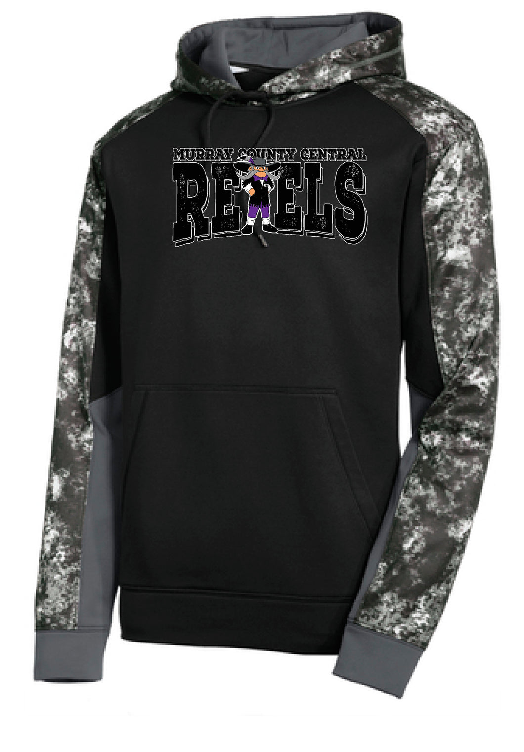 MCC Rebels Rudy SportTek Mineral Sweatshirt - BLACK