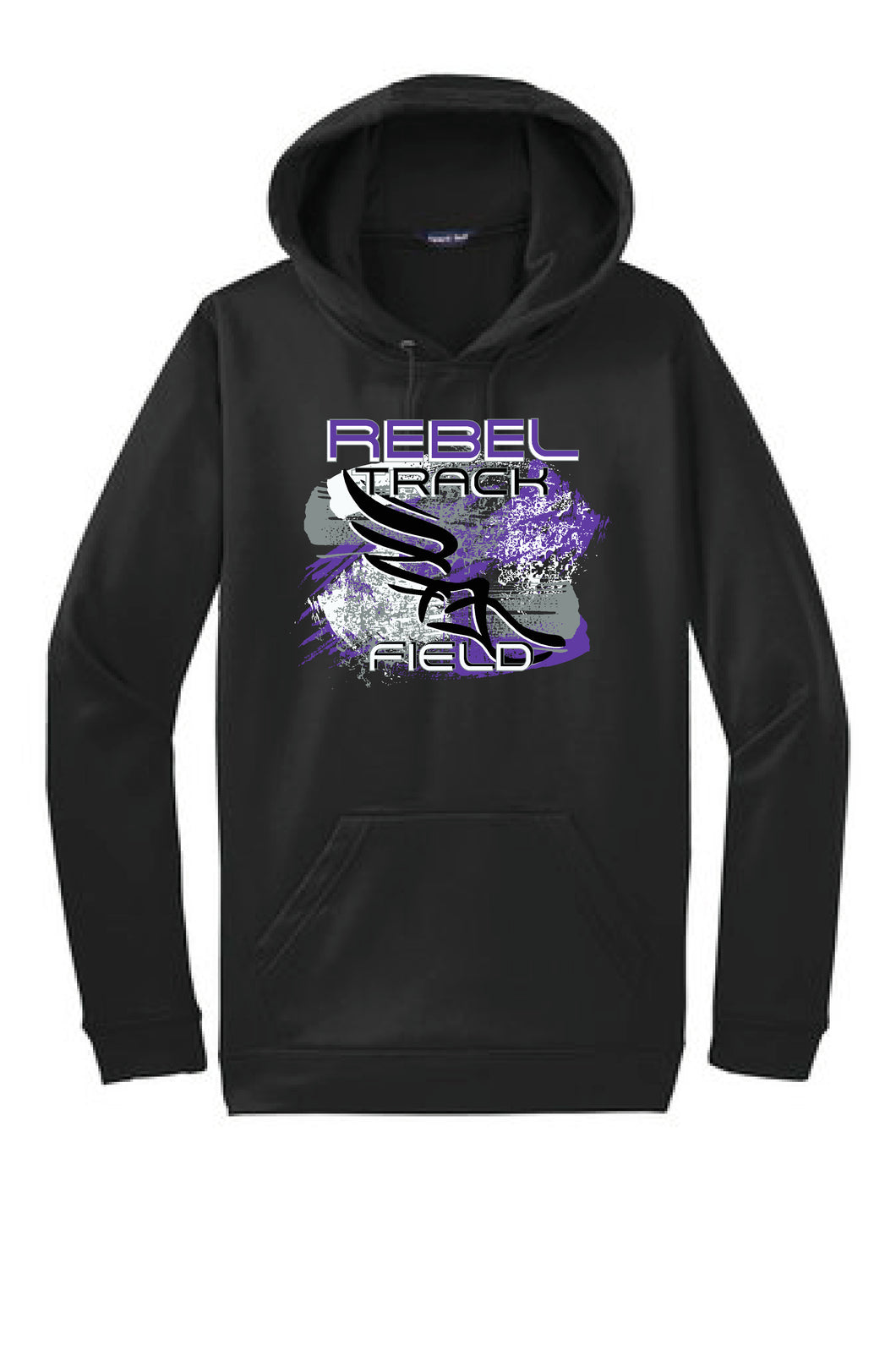 MCC Rebels Track & Field Sport-Tek Hooded Sweatshirt - Black