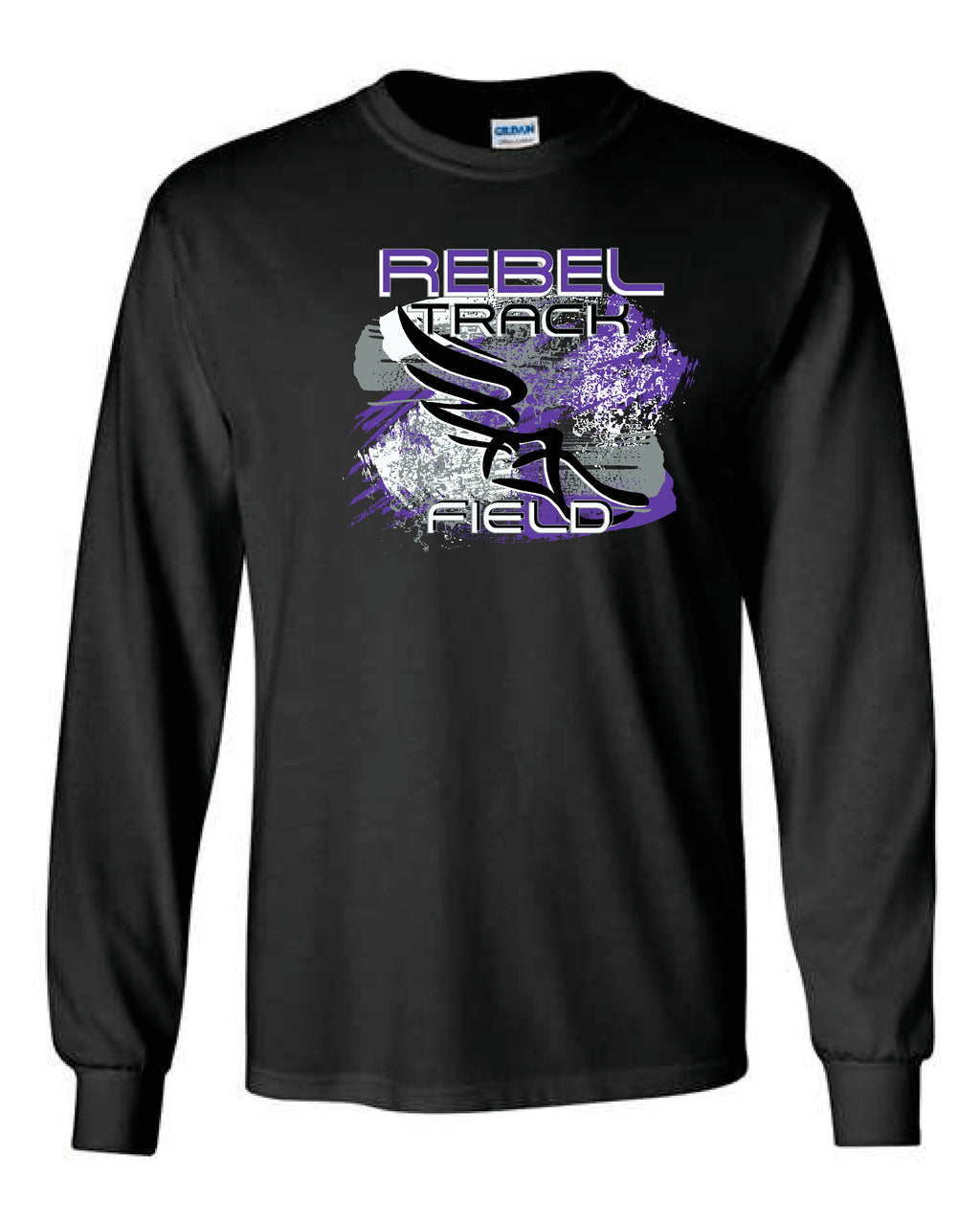 MCC Rebels Track & Field Gildan Long Sleeve - Black