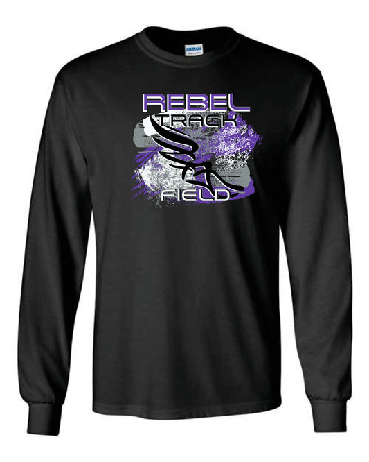 MCC Rebels Track & Field Gildan Long Sleeve - Black