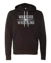 Load image into Gallery viewer, WARRIOR WRESTLING BELLA+CANVAS  Black Heather or Storm Pullover Hoodie Design 2