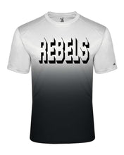 Load image into Gallery viewer, REBELS Badger - Adult Ombre Short Sleeve Shirt  Black or Purple