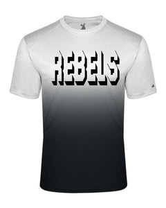 REBELS Badger - Adult Ombre Short Sleeve Shirt  Black or Purple