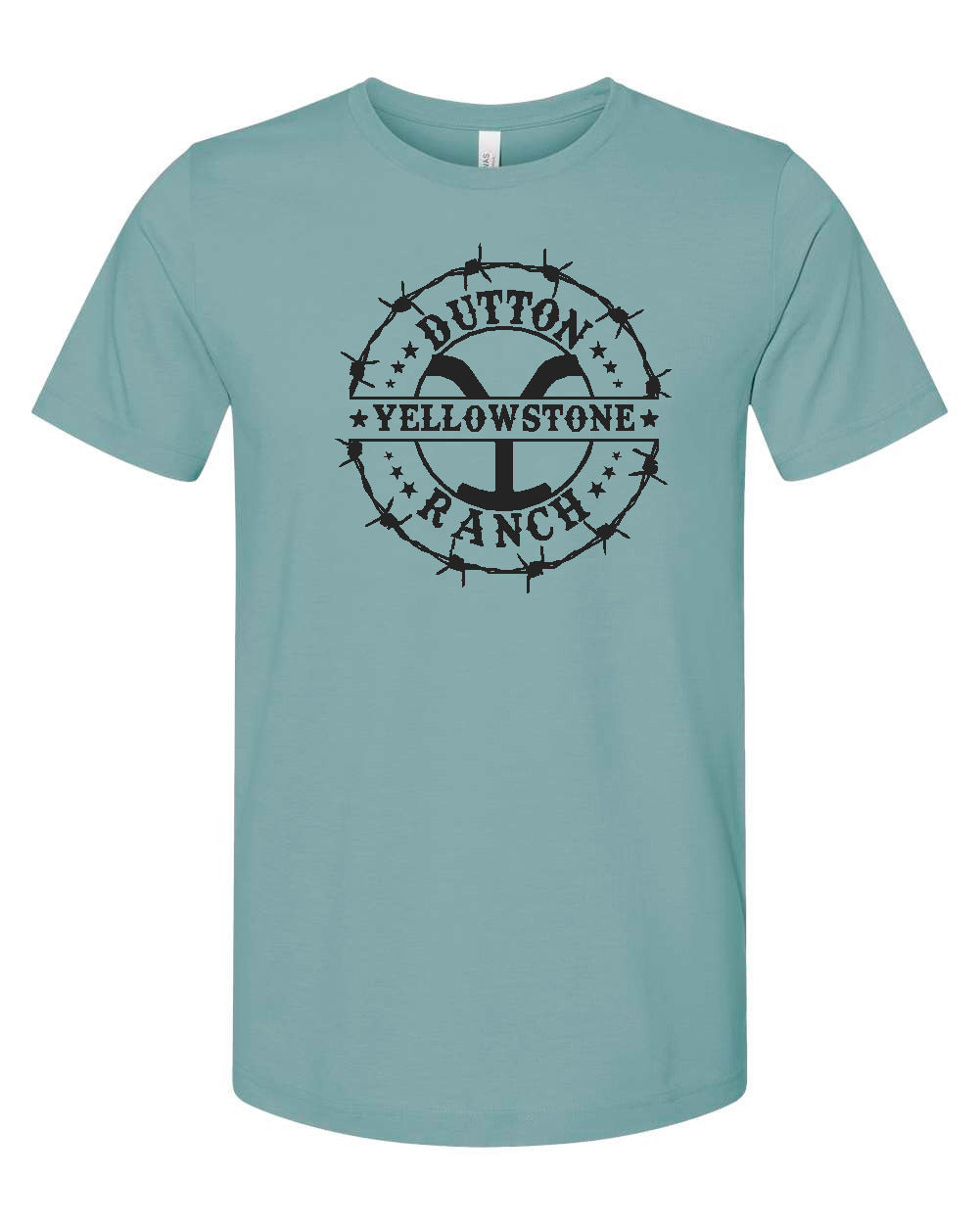 Yellowstone Dutton Ranch Bella Canvas Tshirt - Heather Blue