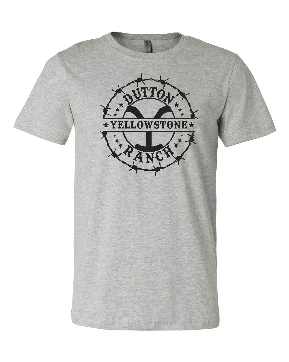 Yellowstone Dutton Ranch Bella Canvas Tshirt - Heather Grey