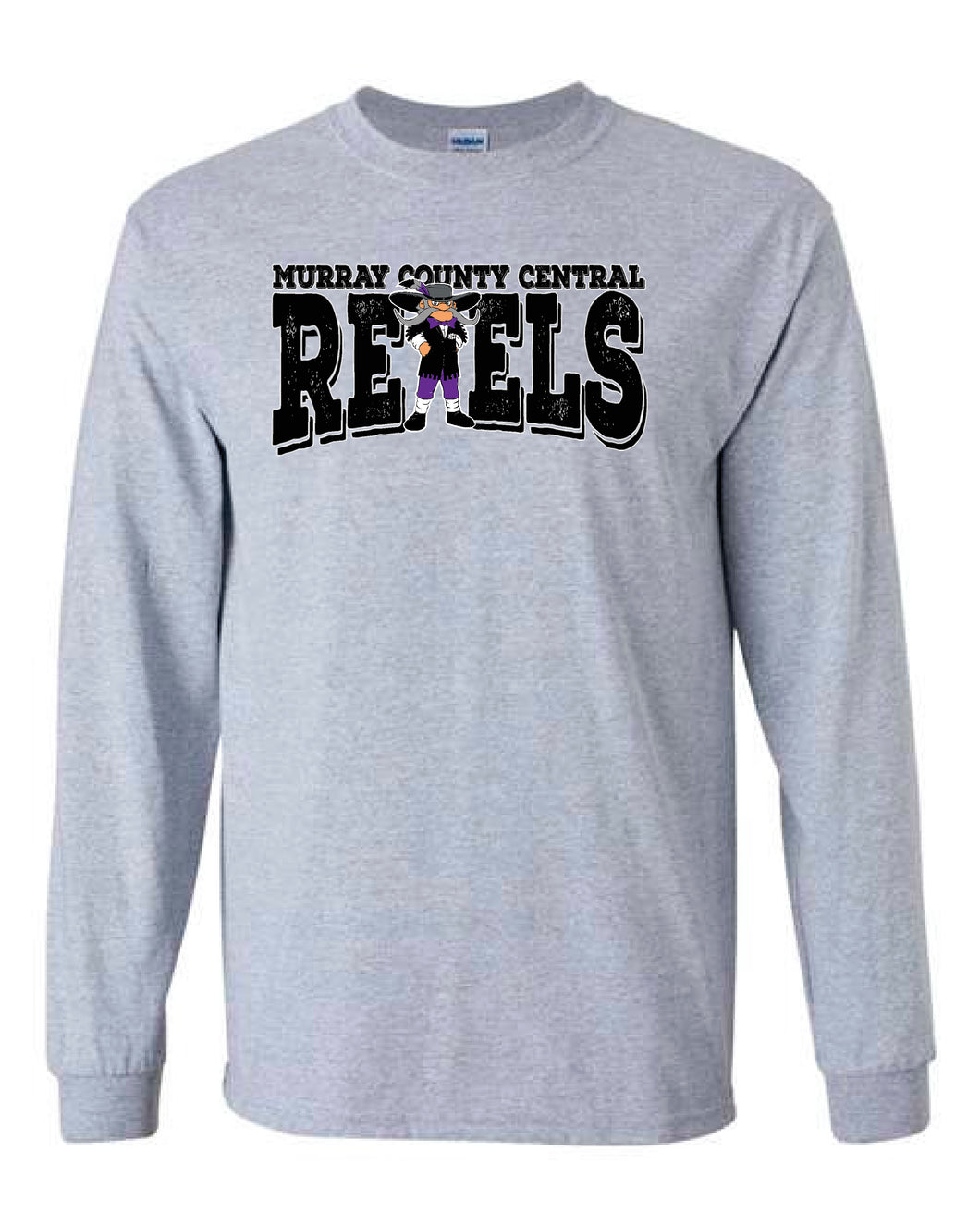 MCC Rebels Rudy Gildan Long Sleeve - Grey