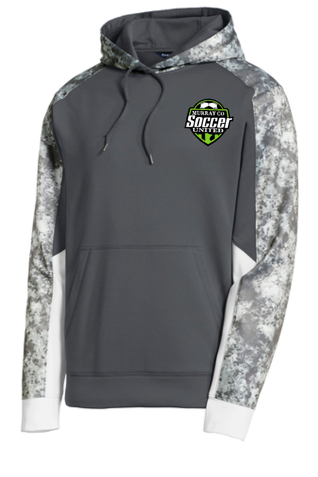 MURRAY COUNTY SOCCER UNITED HOODED GREY  PULLOVER