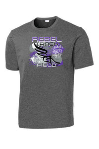 MCC Rebels Track & Field SportTek Tshirt - IRON GREY