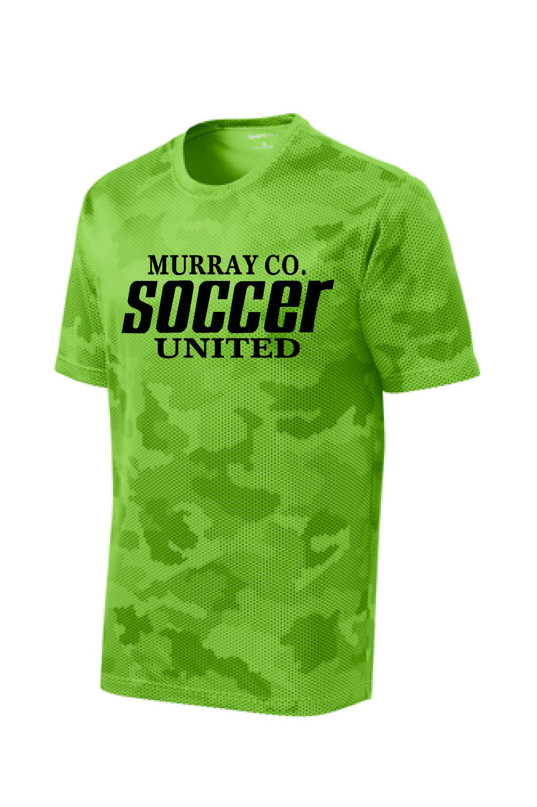 MURRAY COUNTY SOCCER UNITED  LIME HEX TEE
