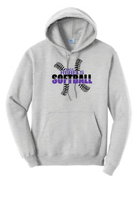 MCC Rebels Softball Port and Co. Hooded Sweatshirt  Design 1