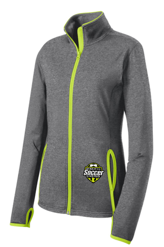 MURRAY COUNTY SOCCER UNITED STRETCH CONTRAST FULL ZIP MENS OR LADIES  JACKET