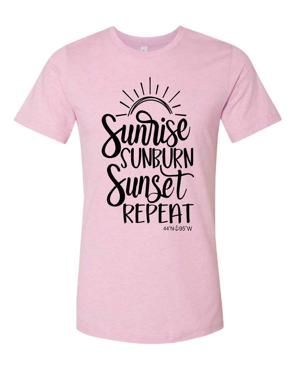 Lake Sarah or Lake Shetek Bella Canvas Prism Tees- Multiple Colors! Sunrise Sunet