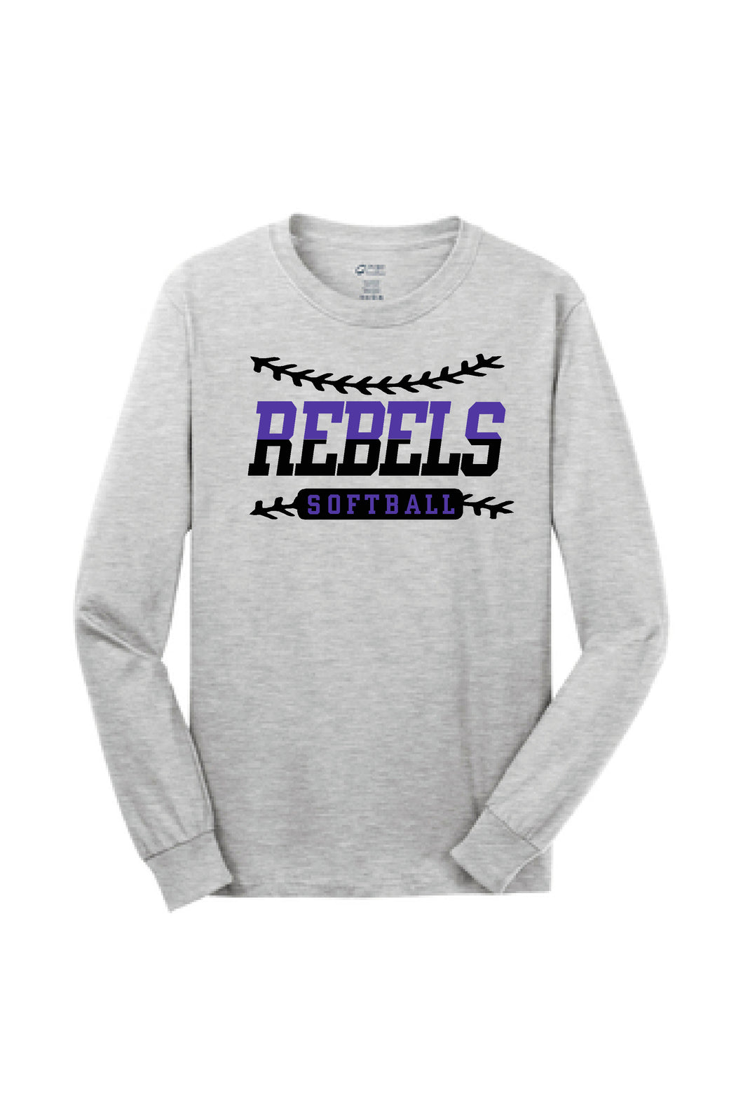 MCC Rebels Softball Port and Co. Long Sleeve Design 2