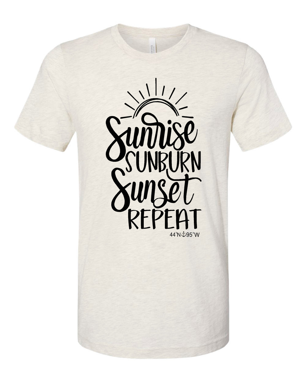 Lake Sarah or Lake Shetek Bella Canvas Prism Tees- Multiple Colors! Sunrise Sunet