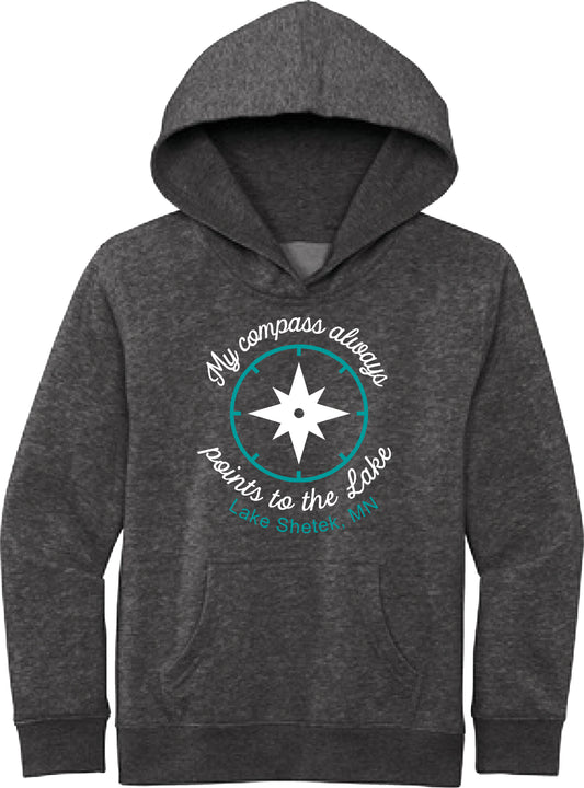Lake Sarah or Lake Shetek District® V.I.T.™ Fleece Heathered Characoal Hoodie