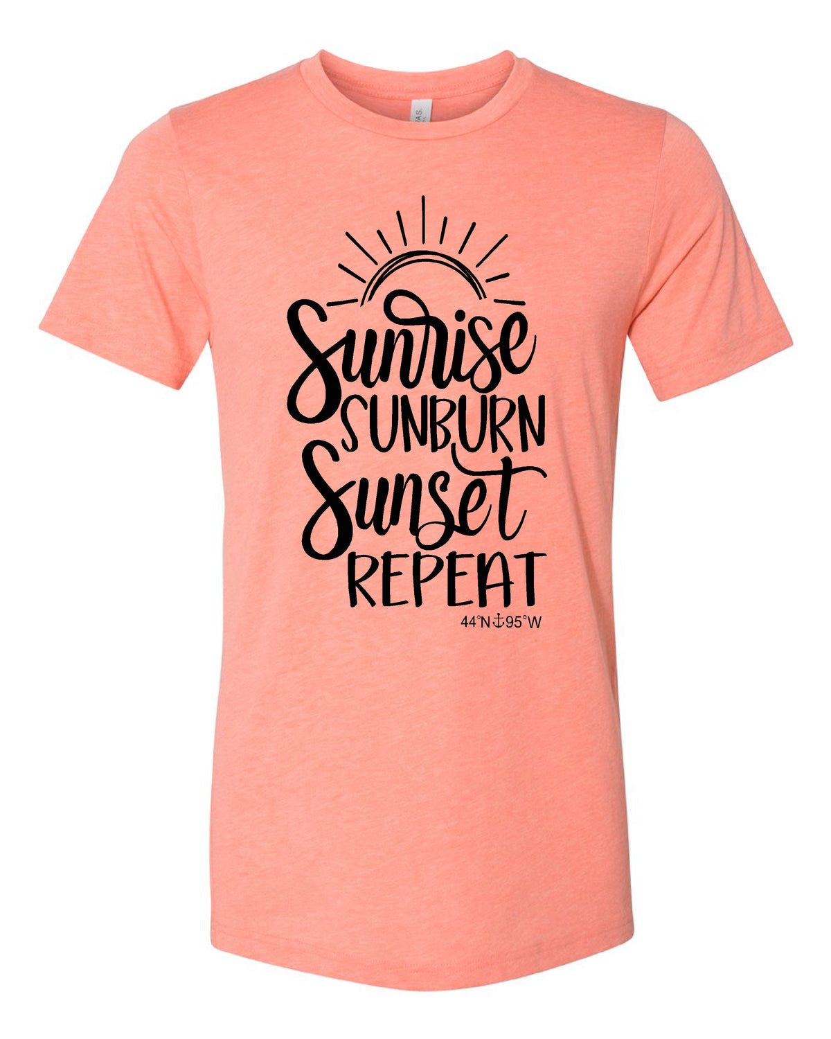Lake Sarah or Lake Shetek Bella Canvas Prism Tees- Multiple Colors! Sunrise Sunet