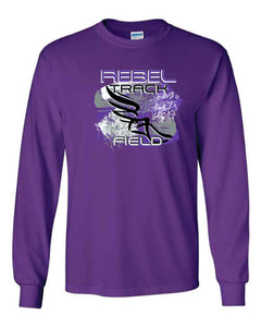 MCC Rebels Track & Field  Gildan Long Sleeve - Purple