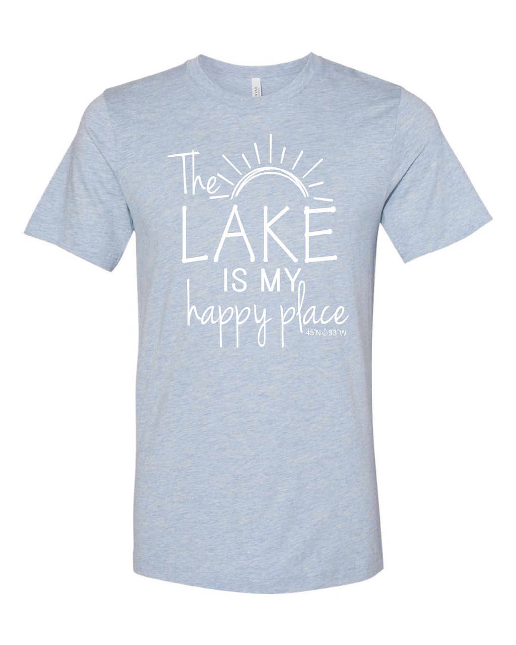 Lake Sarah or Lake Shetek Bella Canvas Prism Tees- Multiple Colors! Happy Place