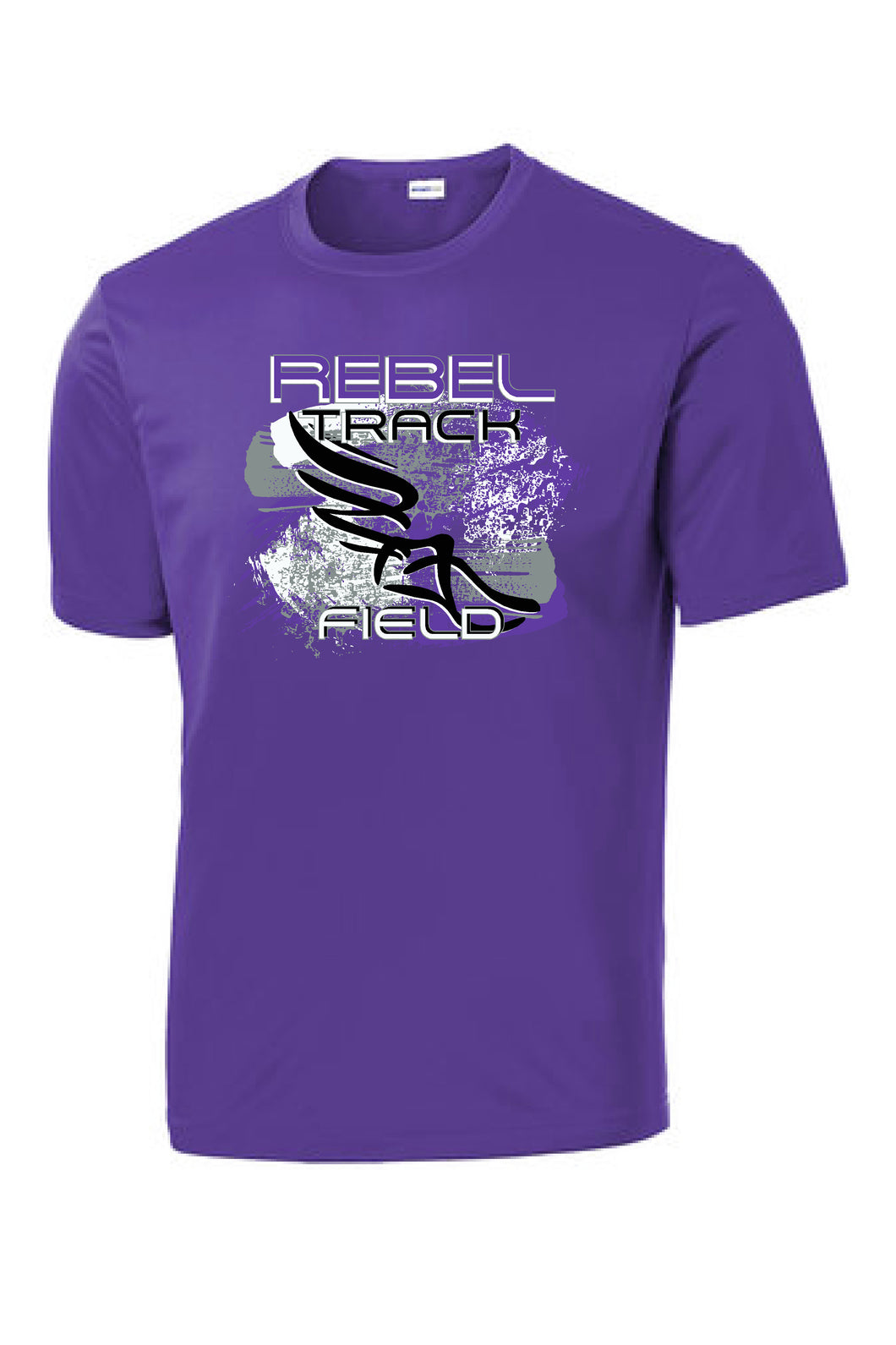 MCC Rebels Track & Field  SportTek Tshirt - Purple