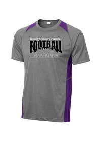 MCC Football Sport-Tek® Heather Colorblock Contender™ Tee Purple