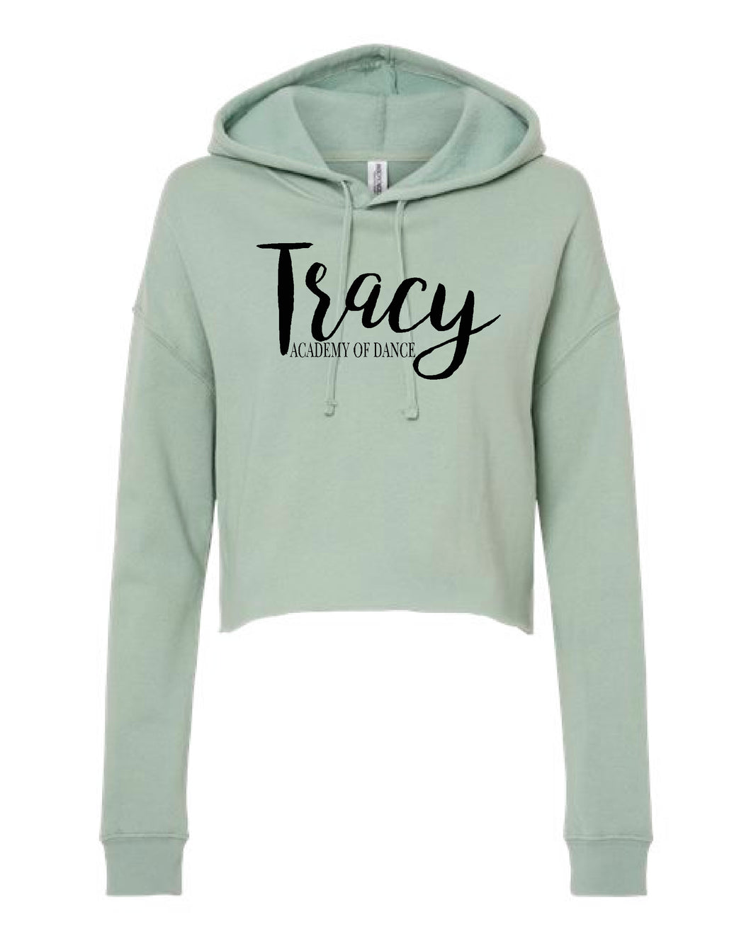 Tracy Academy of Dance Independent Trading Co. Cropped Sweatshirt- Sage (Adult Only)