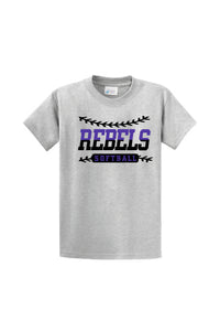 MCC Rebels Softball Port and Co. Tshirt Design 2