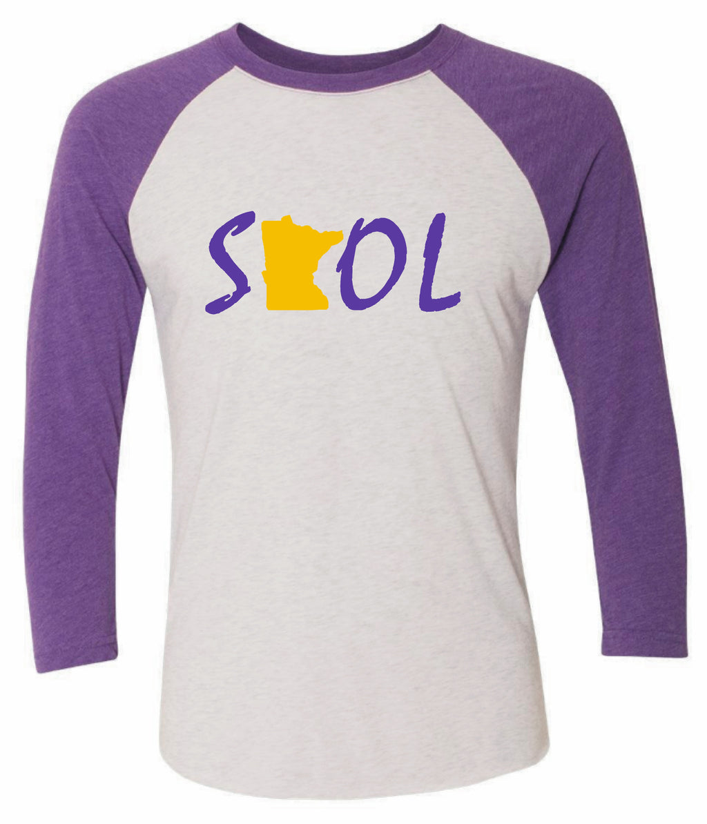Next Level - Unisex Tri-Blend  Baseball Raglan Tee SKOL