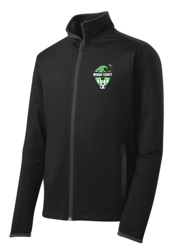 Green Wave Soccer Sport-Tek® Sport-Wick® Stretch Contrast Full-Zip Jacket